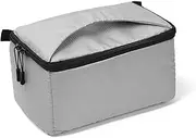 1PC Portable Waterproof DSLR SLR Camera Bag Padded Partition Insert Case Cover Fit for Canon Fit for Sony(Light Grey)