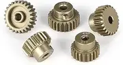 Gears Pinion Gear Set, Pinion Gear 5Pcs 48DP Motor Gear 16T 17T 18T 19T 20T Mini Pinion Gear 3.175mm Shaft Motor Gear Set Car Modle Brushless Motor Gear bore Shaft(21t 22t 23t 24t 25t)