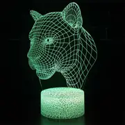Crack Base Creative 3D Colorful LED Decorative Night Light Touch Version