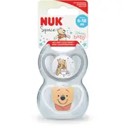 Nuk Winnie The Pooh Space Soother 6-18 Months 2 pack