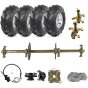 810mm Rear Axle Kit 7" Wheels Brake Assembly Steering Hub Go Kart ATV Quad Buggy