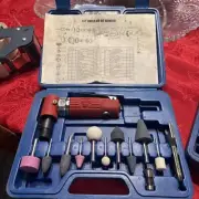 EUC Cummins 20,000 RPM Right Angle Die Grinder Tool Kit