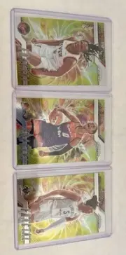 2024 Panini WNBA Prizim Fractal Lot #7, #4 &#12 Mitchell, Cloud and Thornton