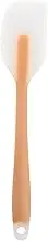 ABOOFAN Heat Resistant Silicone Spatula with Long Handle Non Stick Kitchen Turner for Baking Cooking and Cake Decorating Semitransparent Design for Enhanced Control and Versatile Use