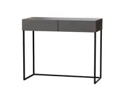 Kodu Moore Console Hallway Entryway Table 2 drawers woodgrain and grey