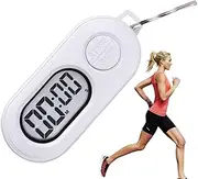 Stop Timer , Portable Sports Small Stop Timer, LCD Screen Digital Clock, Lightweight Countdown for Playground, Classroom, Sturdy Materials, 6.446x2.7x1.279cm