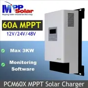 3000w 12v 24v 48v 60A MPPT MPP Solar charge controller PCM60X MAX 60A charging