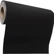 Self Adhesive Felt Fabric, Soft Velvet Drawer Liner, DIY Velvet Fabric for Art & Crafts, Jewelry Box Felt Liner, Solid Color Felt Wallpaper 15.8" x 158" (Black)