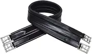 HyCOMFORT Leather Padded Double Elasticated Atherstone Girth (UK Size: 36in) (Black)