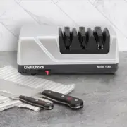 Professional Electric Knife Sharpener, in Brushed Metal Chef'sChoice Sharpen Cut