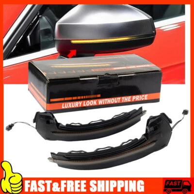 Fits Audi A3 S3 RS3 8V 13-up Dynamic LED Side Mirror Light Turn Signal Indicator (for: Audi)