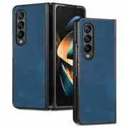 For Samsung Galaxy Z Fold4 5G Pu Back Cover - Solid Colour
