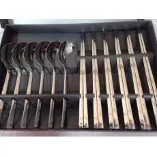 小口米 德國代購 WMF 扁筷子湯匙組 不鏽鋼餐具組 12件組