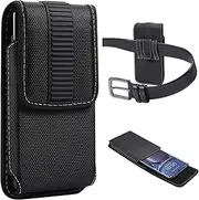 Phone Holsters Rugged Nylon Belt Clip Phone Holster Compatible with iPhone 15/14/13/12 Pro XR,Compatible with Galaxy S24 S23 S22 S21 Moto G Power Phone Holder Pouch Carrying Case Protective Case