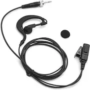 SUNDELY® Earpiece Headset for Uniden Marine Radio Walkie Talkie MHS155UV MHS245 Atlantis 200 250 260 Voyager 275 290 295 UH073 UH076 1-pin Jack with PTT Microphone G-Shape Ear Clip Hook Hanger