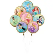 Disney Princess Once Upon A Time Foil Balloon Bouquet 8 Pieces