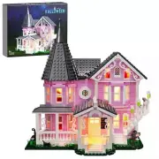 Coralines Building Block 1349 PCS Set Pink Palace Apartment Movie best Gift