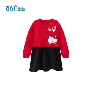 【361°】Hello Kitty聯名兒童針織洋裝