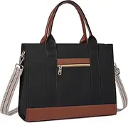 CLUCI Laptop Bag for Women 15.6 Inch Leather Briefcase Tote Shoulder Purse and Handbag