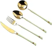 Tablespoons 304 Stainless Steel Western-Style Tableware Steak Tools Knives Forks and Spoons Three-Piece Set High-Grade Meal Spoons Serving Spoon