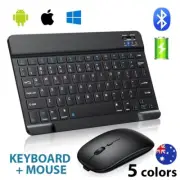 Wireless Bluetooth Keyboard Mouse Combo for iPad Tablet Laptop PC Smart Phone