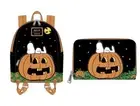 Loungefly Peanuts Snoopy And The Great Pumpkin GITD Mini Backpack + Wallet New