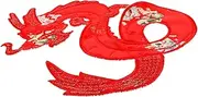 MINAOLULUS Cloth Dragon Applique Patch for Jackets DIY Embroidered Dragon Patch for Clothing Repair Durable Sew Decoration for Coats Shirts Pants for Personalization