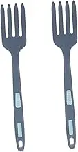Mikinona Pasta Forks Set of 2 Large Spaghetti Forks for Cooking Smooth Handle Lightweight Easy to Use Dishwasher Safe