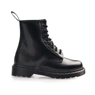 Dr.Martens 馬汀 1460 MONO SMOOT 硬皮平底8孔綁帶短筒靴 真皮馬丁 黑 男女14353001