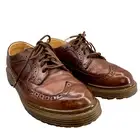 VTG Skechers Leather Oxford Shoe Men 10 Wingtip Chunky Dress Brogue Academia Y2k