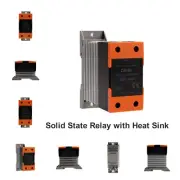 SSD Solid State Relay 3-32V DC Control,24-480V AC Switching with Radiator