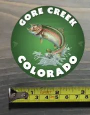Gore Creek River Sticker Decal Colorado Fly Fishing Trout Abel Ross Reels TFO