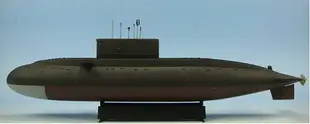 拼裝模型 軍艦模型 艦艇玩具 船模 軍事模型 小號手拼裝艦 船軍事模型 仿真潛水艇 1/144 基洛級核潛艇 成人船模 送人禮物 全館免運