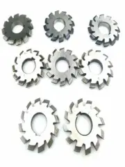 8PCS DP20 Gear Milling Cutter PA14-1/2 Bore22 Involute Gear Cutters HSS Steel 8H