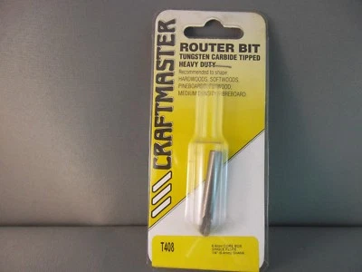 Router 6.4mm Cor Box Bit 1/4shk CRAFTMASTER Mfg in NZ. 65% OFF