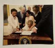 OPAL LEE SIGNED 8x10 PHOTO CIVIL RIGHTS ACTIVIST JUNETEENTH RARE COA