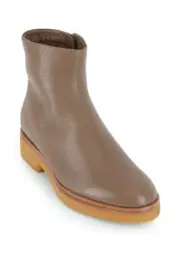 The Row Boris boots - Moonstone size 40 / US 9 - leather shearling ankle taupe