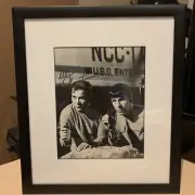 Star Trek William Shatner Leonard Nimoy Signed Framed Piece Ready to hang