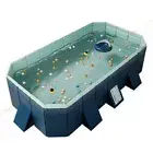 2.56m Large Foldable Swimming Pool Set Above Ground Pools Frame Pools Set