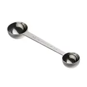 Stainless Steel Coffee Measuring Scoop Spoon (1 and 2 Tbsp)