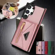 For Samsung S24 S23 S22 S21 S20 FE Note20 Ultra Plus Case Leather Wallet Cover