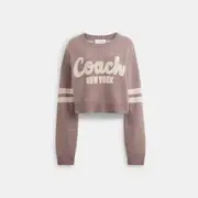 Cropped Coach Sweater