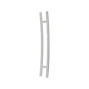 SATIN BRUSHED 1 Meter Front Door Handle Pair - Clayden Series