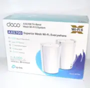 New TP-Link Deco AX5700 Whole Home Mesh Wi-Fi System Router Deco X5700 2-pack