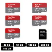 Sandisk Micro SD Card Ultra Memory Card A1 32GB 64GB 128GB 512GB 1TB Wholesale