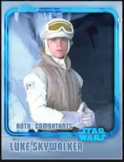 Topps Star Wars Card Trader Hoth Blue Combatants Award Luke