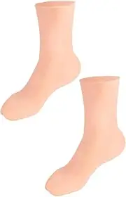 HONMEET 1 Pair Silicone Socks Braided Bracelets Portable Decorative Hairpin Zippered Spa Socks Styling Hairpins Care Socks Role Play Clothing Air Conditioning Blinds Sebs