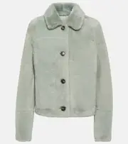 [Yves Salomon] Yves Salomon Shearling jacket AU 16 green
