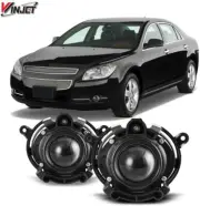 WINJET Factory Style R/L Fog Lights CLEAR LENS - Fits 2008-2012 Chevrolet Malibu (for: Chevrolet)
