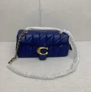 COACH Tabby Shoulder Bag 26 Leather Blue CP150 Outlet New
